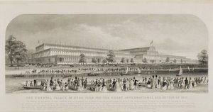 Crystal Palace i Hyde Park til den store internationale udstilling i 1851, pub. af Read og Co. af English School